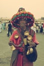 Seller water Bedouin in Djemaa El Fna Square