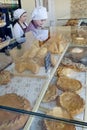 Sellers in a bakery shop