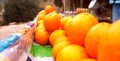 Sellers of oranges on streets