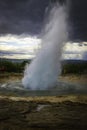 Sellfoss, Iceland - July 30, 2019 - Strokkur Geyser