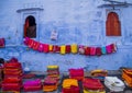 Selling clothes in the blue city, Jodhpur