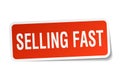 selling fast sticker Royalty Free Stock Photo