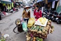 Selling fruit vendors in Vietnam, Hanoi