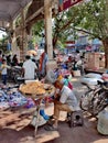 Selling peanuts in Chandni Chowk Old Delhi.