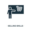 Selling Skills creative icon. Simple element illustration. Selling Skills concept symbol design from soft skills collection. Perfe