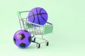 Selling sports equipment. predictions for matches. sports betting Royalty Free Stock Photo