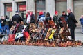 Selling art at the Old Market Square, Main square, Wroclaw, Poland