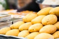 Selling yellow mango in market, Thailand Royalty Free Stock Photo