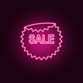 sellout sticker neon icon. Elements of Sale set. Simple icon for websites, web design, mobile app, info graphics Royalty Free Stock Photo