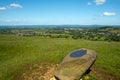 Selsley Common on the western edge of the Cotswolds looking towards the Severn Vale