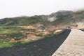 Seltun Geothermal Area, featuring boardwalks to hot springs and fumaroles in Iceland