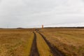 Selvogsviti Lighthouse at the east end of Selvogur, Iceland