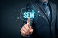 SEM search engine marketing Royalty Free Stock Photo
