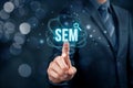 SEM search engine marketing Royalty Free Stock Photo