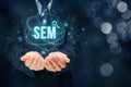 SEM search engine marketing Royalty Free Stock Photo