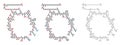 Semaglutide diabetes drug molecule (incretin agonist