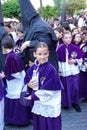 Semana Santa children in Sevilla, Andalusia
