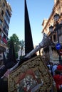 Semana Santa Nazareno with guild relics in Sevilla, Andalusia Royalty Free Stock Photo