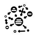 semantic web natural language processing nlp glyph icon vector illustration