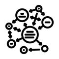 semantic web natural language processing nlp line icon vector illustration