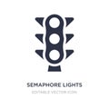 semaphore lights icon on white background. Simple element illustration from Tools and utensils concept