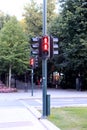 The semaphore of Pedestrian traffic lights Oslo, Norway Royalty Free Stock Photo