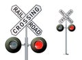 Semaphore signal traffic.Train lights.