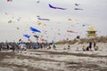 Kites Flying and Lifeguard Tower: Adelaide International Kite Festival 2019