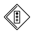 Semaphore traffic light icon