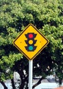 Semaphore traffic sign