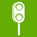Semaphore trafficlight icon green
