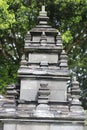 Semarang, Central Java, Indonesia - May 26, 2022 : Gedong Songo Temple building is a relic of the ancient Mataram kingdom