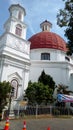 Blenduk Church as a historical building in the old city area in Semarang, Central Java, Indonesia Royalty Free Stock Photo