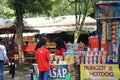 Semarang, December 2022. Visitors, parents and children, enjoy a tour of the Semarang Zoo