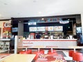 Semarang Indonesia 2 july 2021, a waiter at a KFC shop is preparing food for buyers at a KFC shop banyumanik semarang