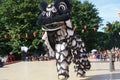 Indonesia. The Lion Dance performance during chinese new year celebration