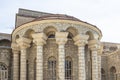 Semashko Mud Baths unique soviet building inspired by the Roman baths main facade Royalty Free Stock Photo