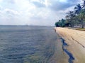 Sembawang beach in Singapore Royalty Free Stock Photo