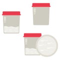 Semen examination, collection containers and sperm counts, seminal fluid in a container for examination or donation