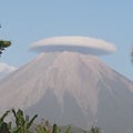 Semeru mountain with cap, Scenery phenomenon