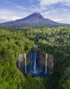 Semeru mountain with Tumpak Sewu waterfall