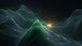Semi Abstract Stochastic Optimization Minimalist Dark Background Undulating Landscape Royalty Free Stock Photo