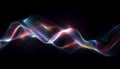 Semi Abstract Wave Division Multiplexing Minimalist Dark Background Combined Streams Royalty Free Stock Photo
