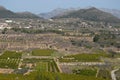 Semi aerial rural agricultural landscape, Spain Royalty Free Stock Photo