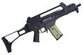 Semi-automatic assault rifle isolated Royalty Free Stock Photo