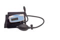 Semi-automatic digital tonometer for measuring blood pressure and pulse rate on a white background Royalty Free Stock Photo
