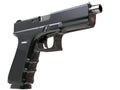 Semi - automatic modern tactical handgun - closeup shot Royalty Free Stock Photo