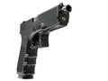 Semi - automatic modern tactical handgun - front view Royalty Free Stock Photo