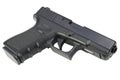 semi automatic 9x19 handgun isolated on white Royalty Free Stock Photo