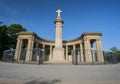 Semi circular war memorial Royalty Free Stock Photo